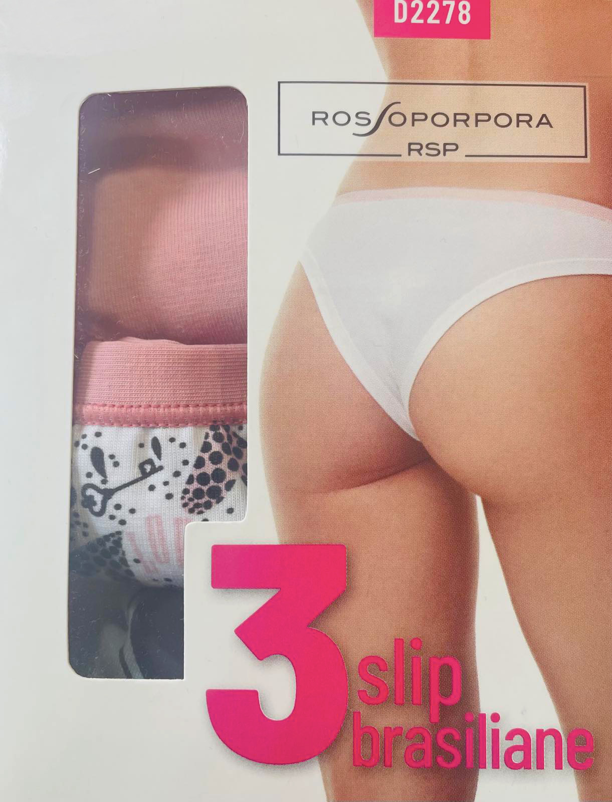 Памучни бикини тип бразилиана Rossoporpora D2278- 3 Броя