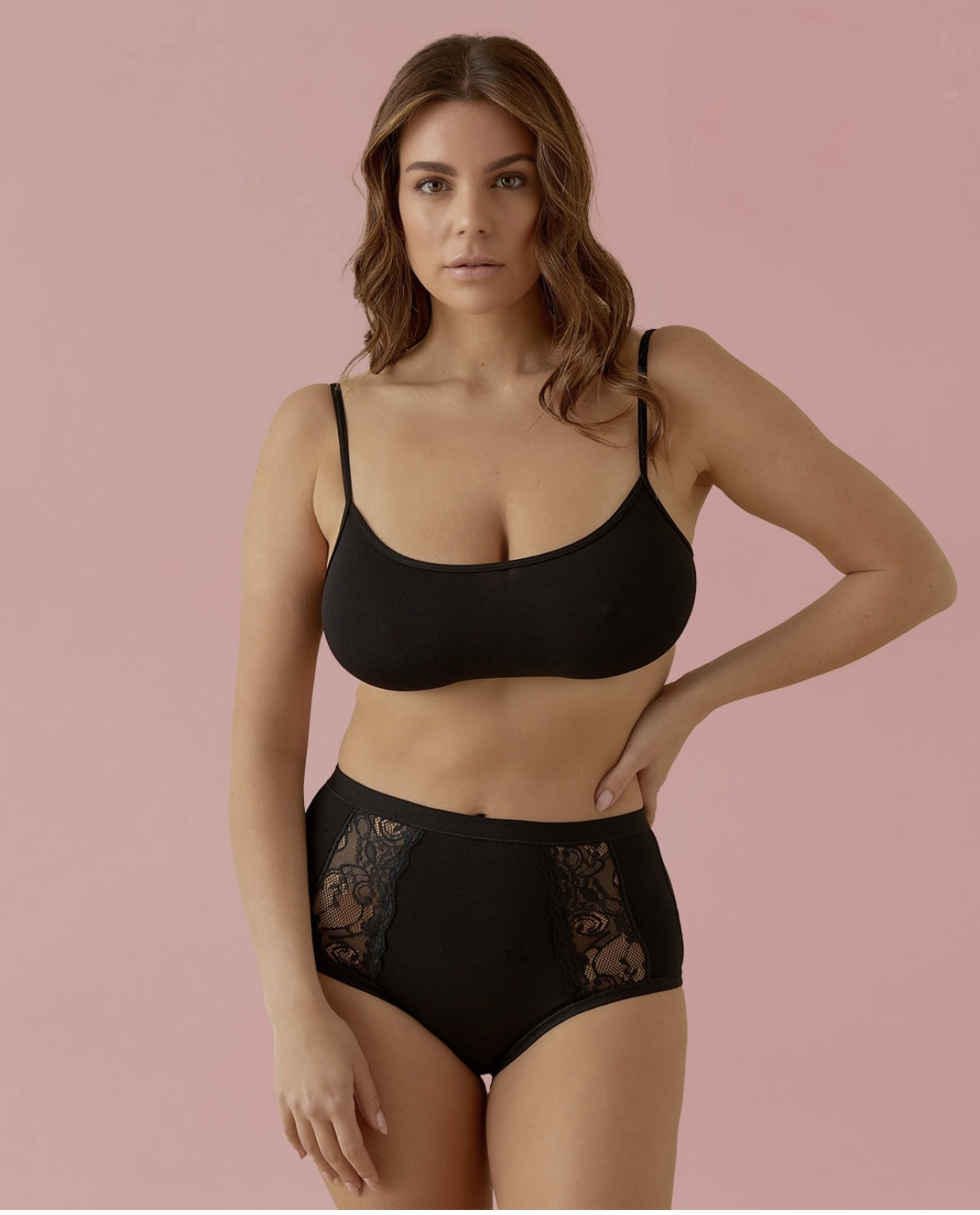 Памучни бикини с висока талия Jadea 534 Maxi