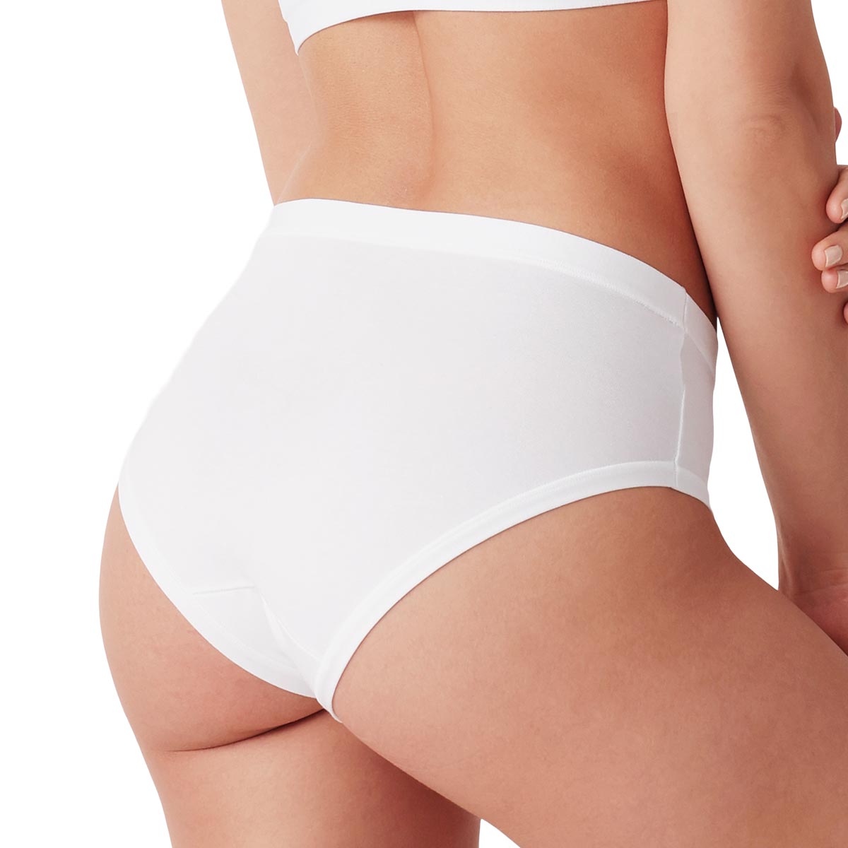 Изчистени дамски бикини от памук и модал Cotonella Super Soft ADD07