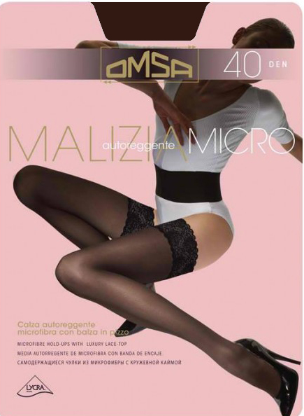 Микрофибър силиконови чорапи Omsa Malizia Micro 40 ДЕН