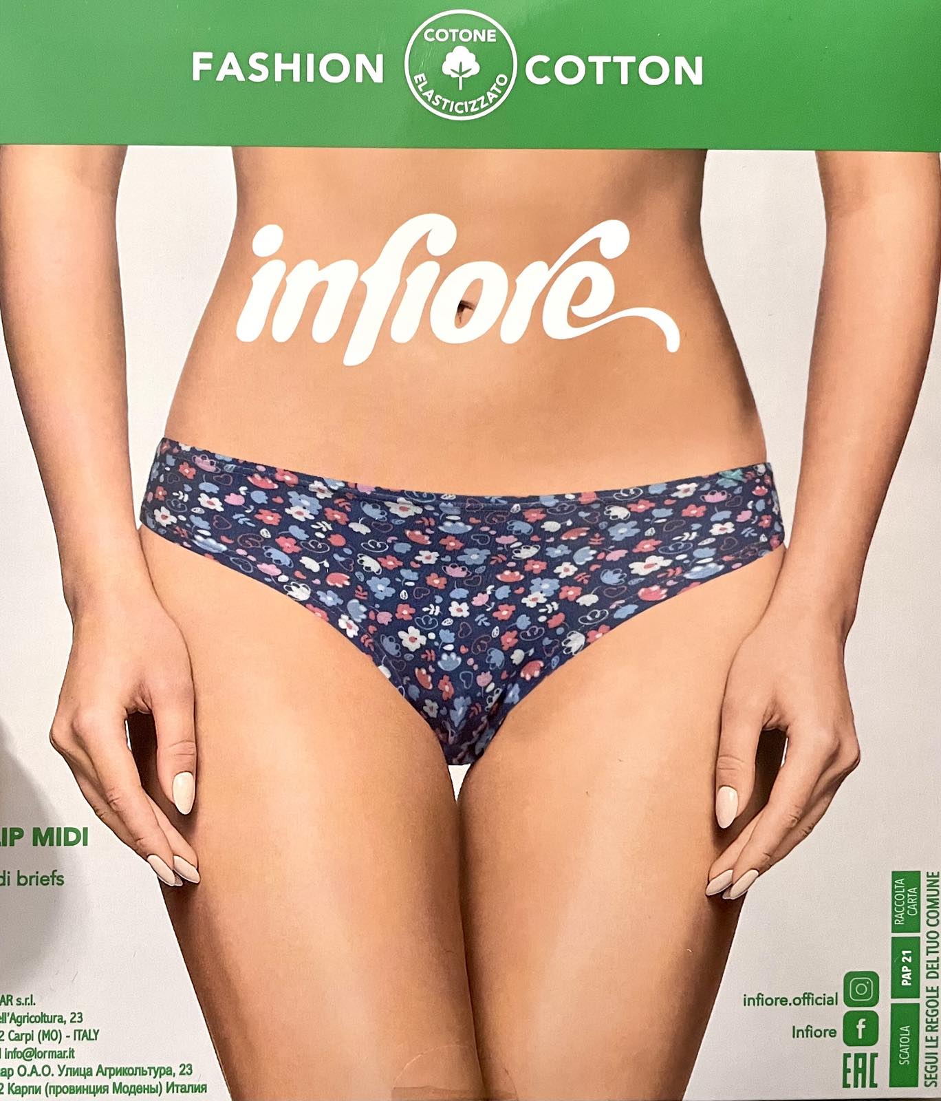 Дамски памучни бикини Infiore 886 Bloom Fashion Cotton