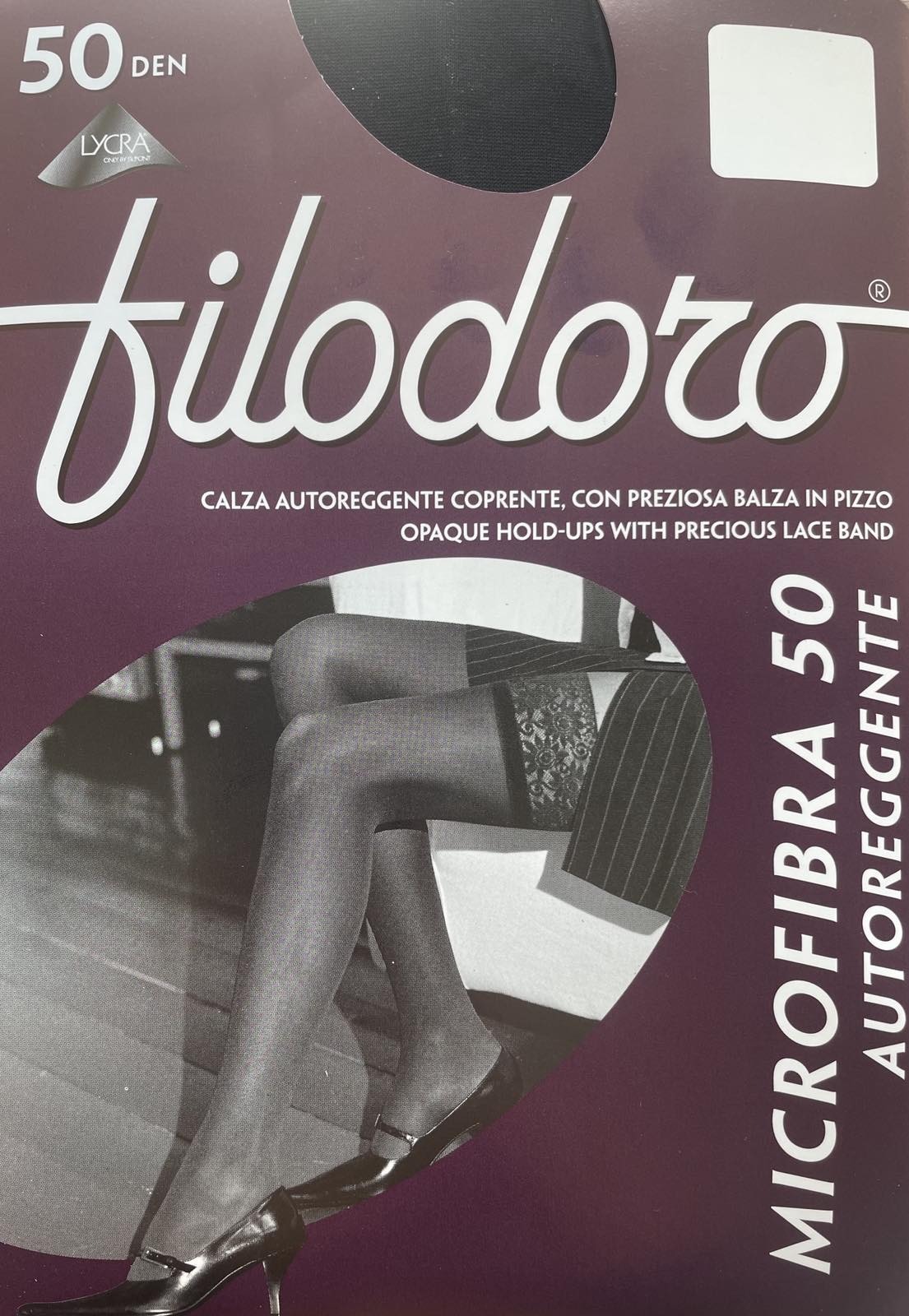 Силиконови чорапи микрофибър Filodoro Microfibra 50 ДЕН